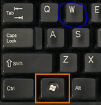 mouse pointer disappears Windows 8 shortcut
