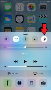 How Do You Unlock Rotation On Iphone 6