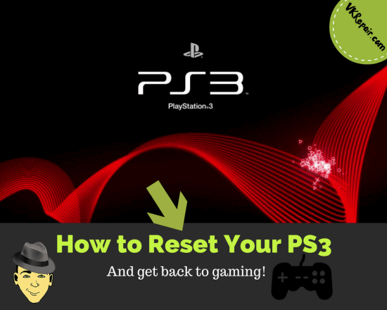 how to reset PS3