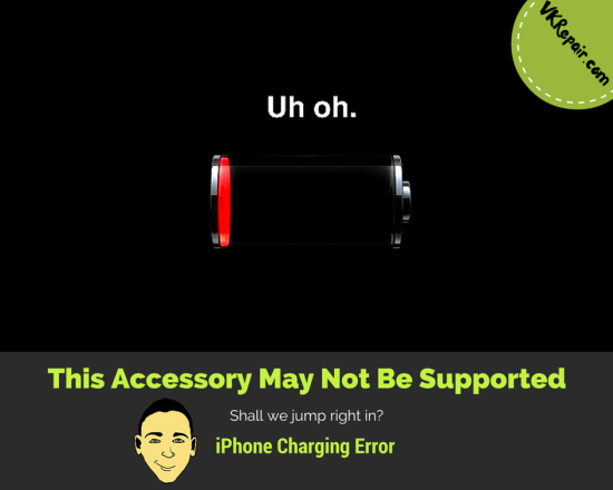 iPhone this accessory may not be supported