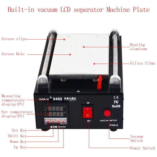 imax lcd screen separator machine