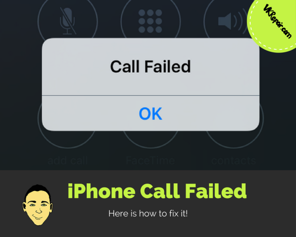 iPhone call failed