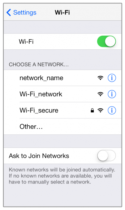 iPhone WiFi network captive Apple