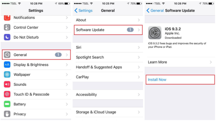 How to update iPhone iOS