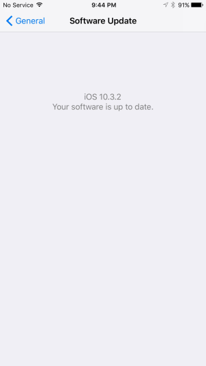 your software is up to date iPhone