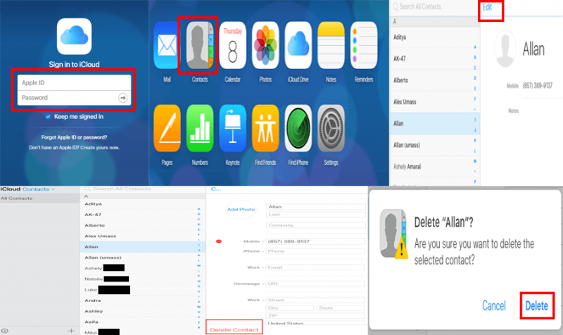 Delete-Contact-from-iCloud