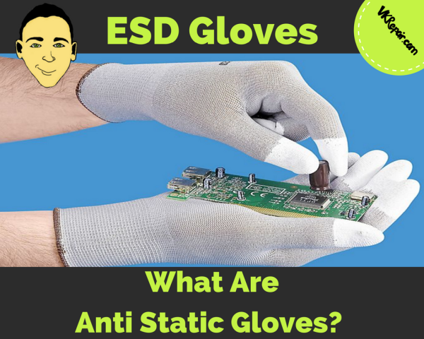 2Pair Anti Static Antiskid Gloves PC Computer Phone Repair Electronic Labor  2Y 